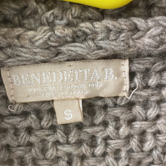 Benedetta B alpaca wool acrylic blend duster cardigan Size small made in Italy - Picture 2 of 5